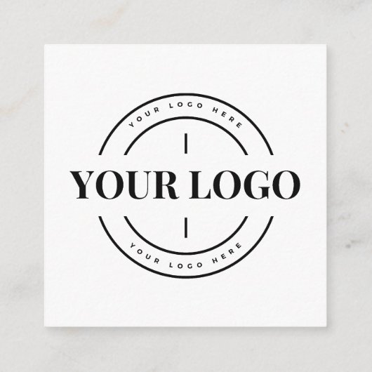 バジェットビジネスロゴ会社カスタムサンキューカード エンクロージャーカード (裏面)