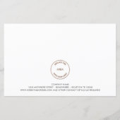 バジェットビジネスロゴ写真ハッピーホリデーズカード (裏面)