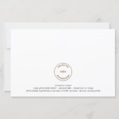 バジェットビジネスロゴ写真ハッピーホリデーズカード (裏面)