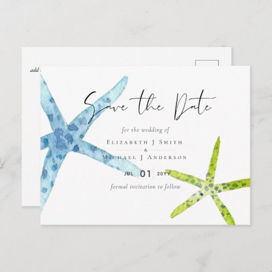 バジェットビーチシー海結婚ライフの\ ポストカード (正面/裏面)