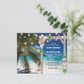 バジェットビーチトロピカル結婚式招待状 (スタンド正面)