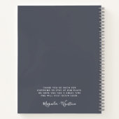 バジェットビーチハウスバケーションフォトゲストコメント ノートブック (裏面)