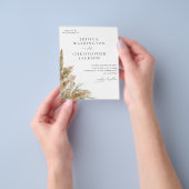 バジェットビーチボーホパンパスグラス結婚ズ チラシ (手)