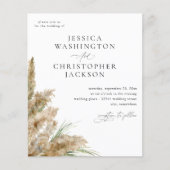 バジェットビーチボーホパンパスグラス結婚ズ チラシ (正面)