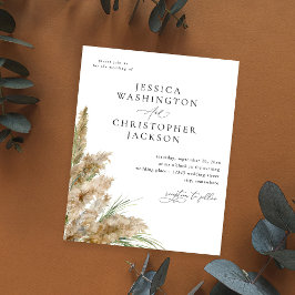 バジェットビーチボーホパンパスグラス結婚ズ チラシ