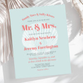 バジェットビーチ結婚式招待状アクアシーシェル