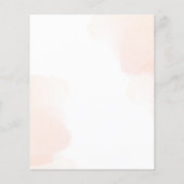 バジェットビーベイビーシャワーひまわり招待状 (裏面)