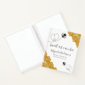 バジェットビーベイビーシャワーゲストブック ノートブック (内部)