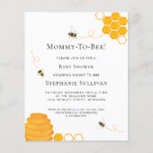 バジェットビーベビーシャワー招待状 (正面)