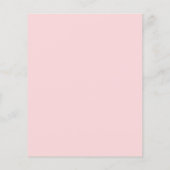 バジェットピンクさくらんぼブロッサムベビーシャワー招待状 (裏面)