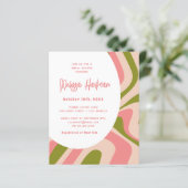 バジェットピンクとグリーンカーブブライダルシャワー (スタンド正面)