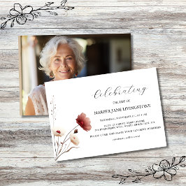 バジェットピンクと白のポピー葬儀メモリアル