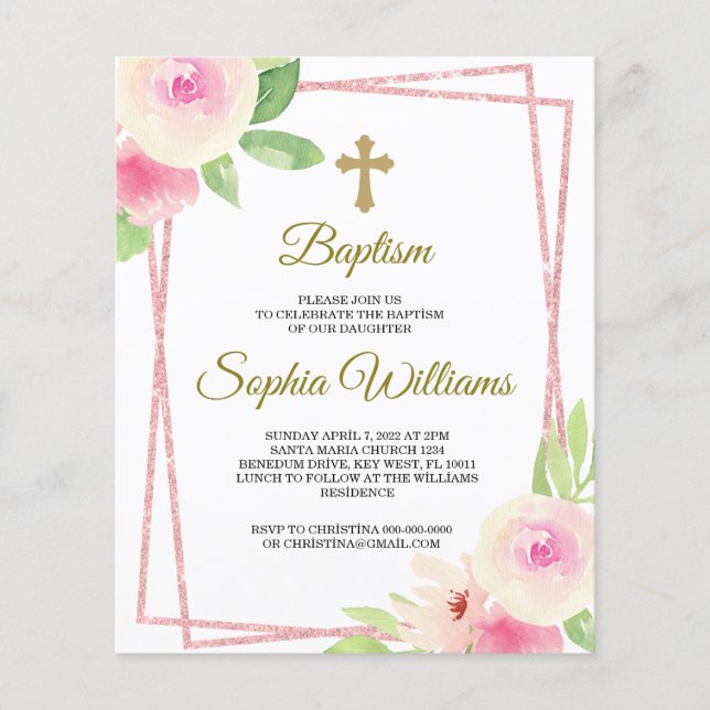 バジェットピンクと黄色のバラとピンクのフレーム (正面)