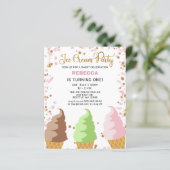 バジェットピンクアイスクリームパーティー誕生日 (スタンド正面)