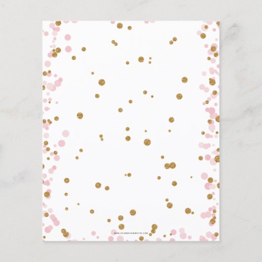 バジェットピンクアイスクリームパーティー誕生日 (裏面)