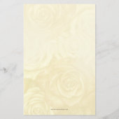 バジェットピンクアイボリーヴィンテージブライダルティー招待状 (裏面)