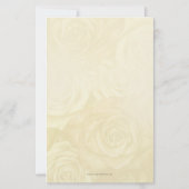 バジェットピンクアイボリーヴィンテージブライダルティー招待状 (裏面)