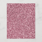 バジェットピンクアンドシルバーグリッターユニコーン誕生日 (裏面)