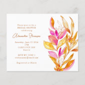 バジェットピンクイエローフローラブライダルシャワー (正面)