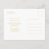 バジェットピンクウォーターカラーフローラ甘い16写真 インビテーションポストカード (裏面)