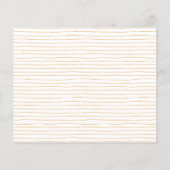 バジェットピンクオレンジウォーターカラーフローラシャワー招待状 (裏面)