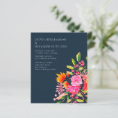 バジェットピンクオレンジネイビー水彩花結婚色 (スタンド正面)