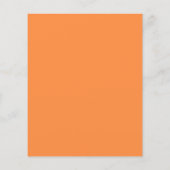 バジェットピンクオレンジフローラブライダルシャワー招待状 (裏面)