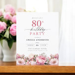 バジェットピンクガーデンフローラ80th誕生日招待状 チラシ<br><div class="desc">庭祝フローラ書道80歳の誕生日の招待とスタイルで、マイルストーンのイベントに最適。フローラ鮮やかデザインと書エレガント道を取り揃え、お客様のお祝いにお洒落より洗練されたトーンを設定。緑豊かな庭園のテーマは、自然美しいと優雅なタイポグラフィを融合し、時代を超越した魅力的な外観を作り出す。屋外や庭園をテーマにした集まりに最適で、この特別な日々の喜びを見事に捉え、80歳の誕生日の祭りに参加するゲストの興奮を保証する。</div>