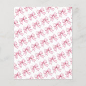 バジェットピンクギンガムボウベビーシャワーピクニック (裏面)