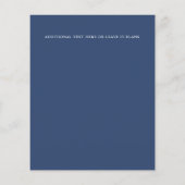 バジェットピンクグリッターネイビー結婚フローラのギフトの願い (裏面)