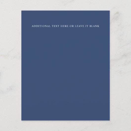 バジェットピンクグリッターネイビー結婚フローラのギフトの願い (裏面)