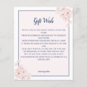 バジェットピンクグリッターネイビー結婚フローラのギフトの願い (正面)