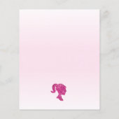 バジェットピンクグリッターバルーンドールブライダルシャワー (裏面)