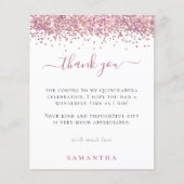 バジェットピンクグリッター写真キンセアニェラありがとう (正面)