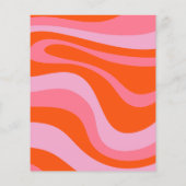 バジェットピンクグルービーブライダルシャワー招待 チラシ (裏面)