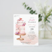 バジェットピンクケーキブライダルシャワーwピンク (スタンド正面)