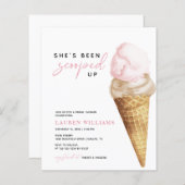 バジェットピンクシェススコップアップブライダルシャワー (正面/裏面)