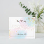 バジェットピンクティール（緑がかった色）水の色の金ゴールド結婚の詳細 (スタンド正面)