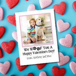 バジェットピンクドッグ写真教室バレンタインデー ノートカード