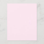 バジェットピンクパンプキン秋ベビーシャワー招待状 (裏面)