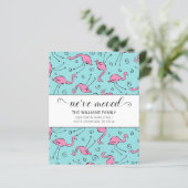 バジェットピンクフラミンゴオンブルーファミリームービングカード (スタンド正面)