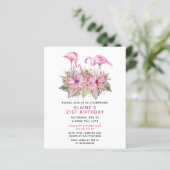 バジェットピンクフラミンゴ誕生日パーティーへの招待 (スタンド正面)