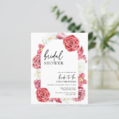 バジェットピンクフローラアーチブライダルシャワー (スタンド正面)