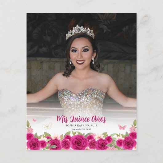 バジェットピンクフローラキンセアニラ写真ありがとう (裏面)