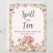 バジェットピンクフローラハイティーパーティーが茶をこぼす (正面)