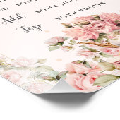 バジェットピンクフローラハイティーブライダルシャワーミモサ フォトプリント (角)