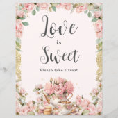 バジェットピンクフローラハイティーブライダル愛は甘い (正面)