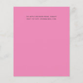 バジェットピンクフローラバラ金ゴールドグリッタールック結婚ス (裏面)