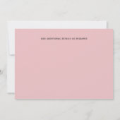 バジェットピンクフローラモダンガーリーブライダルシャワー (裏面)