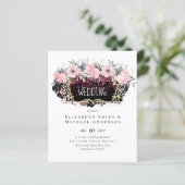 バジェットピンクフローラモダンガーリーブライダルシャワー (スタンド正面)